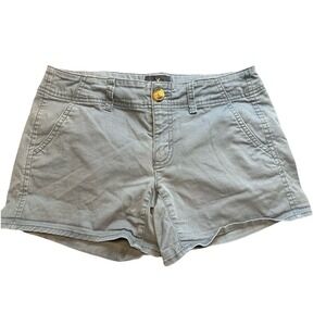 Vtg Y2K American‎ Eagle Jean Shorts Womens 4 Blue Distressed Low Rise Shorty